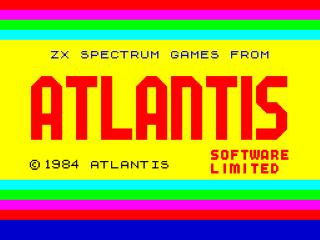 Vagan Attack title screen for ZX Spectrum